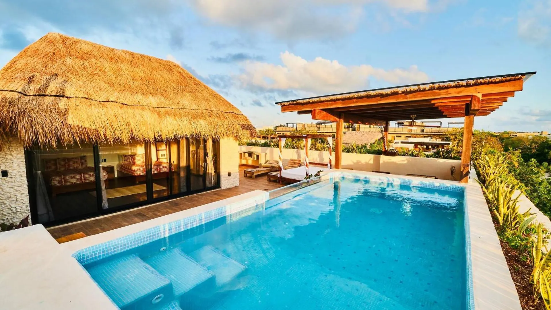 4 Bedroom Deluxe Penthouse With Private Roof Garden With Pool In Aldea Zama Tikal 17 Tulum 0*,