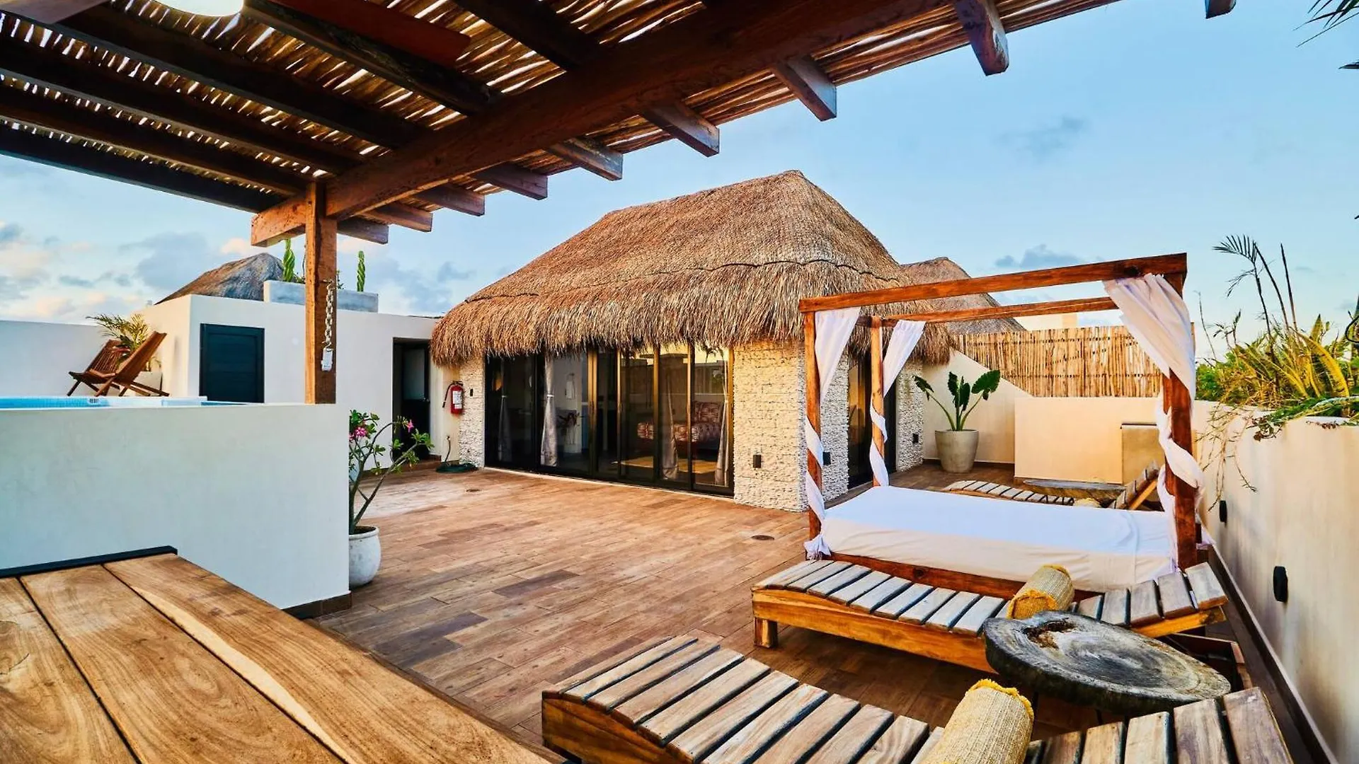4 Bedroom Deluxe Penthouse With Private Roof Garden With Pool In Aldea Zama Tikal 17 Tulum Villa