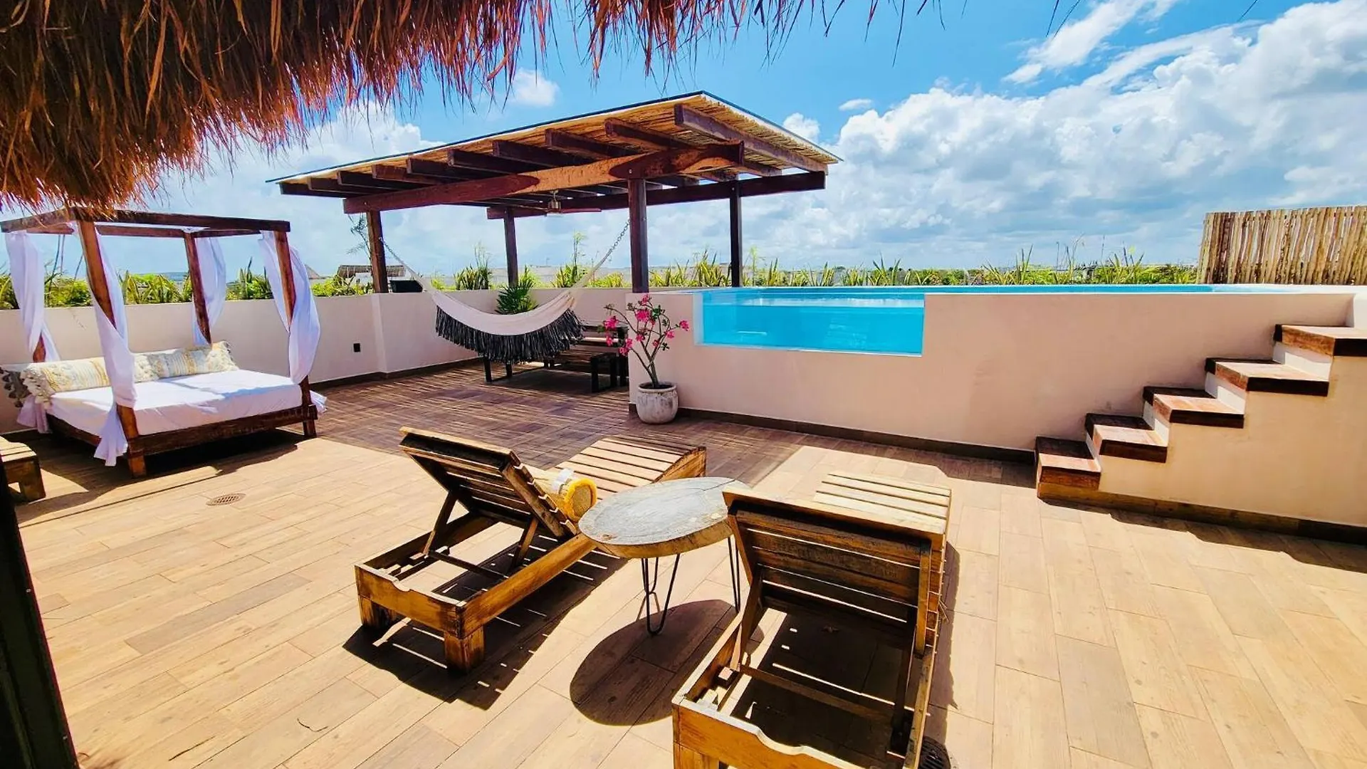 Villa 4 Bedroom Deluxe Penthouse With Private Roof Garden With Pool In Aldea Zama Tikal 17 Tulum Mexico